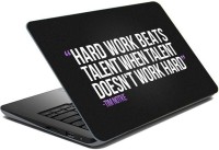 ezyPRNT Sparkle Laminated Hard Work beats Talent Quote (15 to 15.6 inch) Vinyl Laptop Decal 15   Laptop Accessories  (ezyPRNT)
