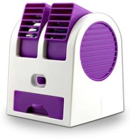 Bullet Mini Air Conditioner Cooling Fragrance 4 Blade Table Fan(Purple)   Home Appliances  (Bullet)