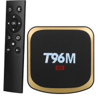 T96 M Amlogic S905X 2GB RAM 16GB ROM Quad Core Set Top Boxes WiFi Bluetooth 4.0 4K 1080P 64bit Internet TV Box Media Streaming Device(Black)
