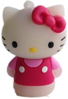 Microware Hello Kitty Shape 16 GB Pen Drive(Red, White)   Laptop Accessories  (Microware)