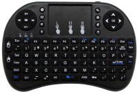 View Smart Tech 2.4G Mini Wireless Keyboard i8 With Lithium Battery Handheld For PC Android TV Media Wireless Multi-device Keyboard(Black) Laptop Accessories Price Online(Smart Tech)