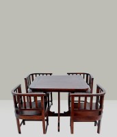 Ethnic india art Solid Wood 4 Seater Dining Set(Finish Color - Matte)   Furniture  (Ethnic india art)