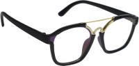 CRIBA Retro Square Sunglasses(For Men & Women, Clear)