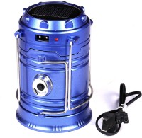 View Wonder World�� Portable Bright Solar Rechargeable LED Lantern Light with USB Power Bank(Blue) Home Appliances Price Online(Wonder World)