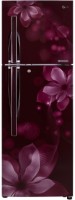 LG 255 L Frost Free Double Door 3 Star Refrigerator(Scarlet Orchid, GL-Q282RSOY)