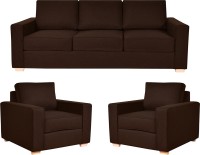 View Furny Apollo Fabric 3 + 1 + 1 Dark Brown Sofa Set Furniture (Furny)