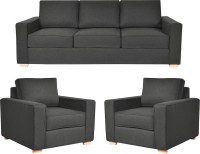 View Furny Apollo Fabric 3 + 1 + 1 Dark Grey Sofa Set Furniture (Furny)