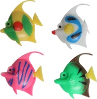 SRI Artificial Plastic Fish Ornament 6 Pcs For Fish Aquarium Laterite Unplanted Substrate(Multicolor)