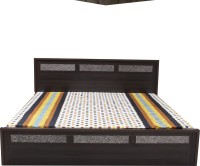 Crystal Furnitech Engineered Wood Queen Bed With Storage(Finish Color -  Dark wallnut)   Furniture  (Crystal Furnitech)