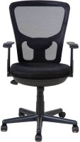 View Woodness Synthetic Office Arm Chair(Black) Furniture (Woodness)