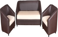 View Cloud9 Fabric 3 + 1 + 1 Coffee,Ivory Sofa Set Furniture (Cloud9)