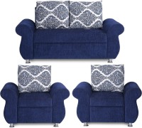 Bharat Lifestyle Alisa Fabric 2 + 1 + 1 Blue Sofa Set   Furniture  (Bharat Lifestyle)