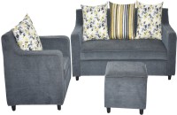 Cloud9 Fabric 3 + 1 Grey Sofa Set   Furniture  (Cloud9)