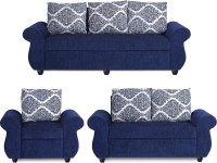 View Bharat Lifestyle Alisa Fabric 3 + 2 + 1 Blue Sofa Set Furniture (Bharat Lifestyle)