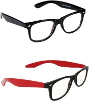 CRIBA Wayfarer Sunglasses(For Men & Women, Clear)