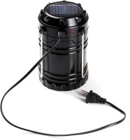 Wonder World�� LED Solar Emergency Light Lantern USB Mobile Charging Torch point, 2 Power Source Solar Rechargeable Travel Camping Lantern(Black)   Home Appliances  (Wonder World)