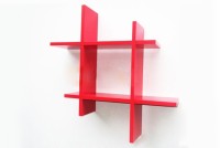 The New Look PLUSR MDF Wall Shelf(Number of Shelves - 2, Red)   Furniture  (The New Look)