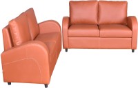 View Cloud9 Leatherette 3 + 2 Dark Brown Sofa Set Furniture (Cloud9)