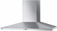 Glen GL 6067 SS 90 cm Wall Mounted Chimney(Silver 1250 CMH)