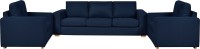 View Furny Atlas Fabric 3 + 1 + 1 Dark Blue Sofa Set Furniture (Furny)