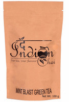 The Indian Chai Soothing Mint Blast Green Tea Mint Green Tea Vacuum Pack(100 g)