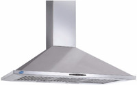 Glen GL 6058 SS 90 cm Wall Mounted Chimney(Silver 750 CMH)
