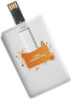 100yellow 16GB Printed Credit Card Shape Fancy Pen Drive - Ideal For Gift 16 GB Pen Drive(Multicolor)   Laptop Accessories  (100yellow)