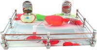 View RoyaL Indian Craft Queen Bracket Artistic Apple Printed 9 By 11 INCH Multipurpose Glass Wall Shelf(Number of Shelves - 1, Multicolor) Furniture (royaL indian craft)