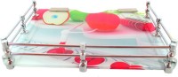 RoyaL Indian Craft Pivot Bracket Artistic Apple Printed 9 By 11 INCH Multipurpose Glass Wall Shelf(Number of Shelves - 1, Multicolor)   Furniture  (royaL indian craft)