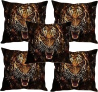 Sleep Nature's Printed Cushions Cover(Pack of 5, 40.63 cm*40.63 cm, Multicolor)
