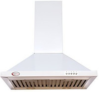 Brightflame Lotus white 60 CM Wall Mounted Chimney(White 1100 m3/HR)