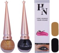 H & N Golden and Black Eyeliner for Girls 9 ml(Golden and Black) - Price 199 80 % Off  