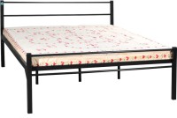 Delite Kom Oris Metal Queen Bed(Finish Color -  Black)   Furniture  (Delite Kom)