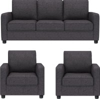View GIOTEAK Fabric 3 + 1 + 1 GREY Sofa Set Furniture (GIOTEAK)