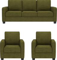 View GIOTEAK Fabric 3 + 1 + 1 GREEN Sofa Set Furniture