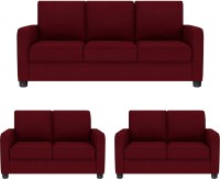 View GIOTEAK Fabric 3 + 2 + 2 RED Sofa Set Furniture (GIOTEAK)