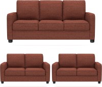 View GIOTEAK Fabric 3 + 2 + 2 MAROON Sofa Set Furniture (GIOTEAK)