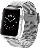 Generic Apple Watch Sport 38 mm Stainless Steel Watch Strap(Silver)   Watches  (Generic)