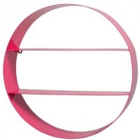 View Qesyas Iron Wall Shelf(Number of Shelves - 1, Pink) Furniture (Qesyas)