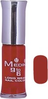 Medin Fine_Nail_Paint_DarkRed Red(12 ml) - Price 73 63 % Off  