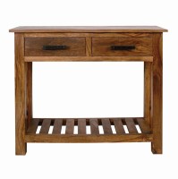 The Attic Solid Wood Console Table(Finish Color - Honey)   Furniture  (The Attic)