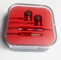 jk erfinders PISTON DESIGNED Headphones(Red, In the Ear)   Laptop Accessories  (JK ERFINDERS)