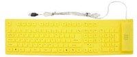 Dragon 109 keys Flexible folding water proof silicon Keyboard Yellow Combo Set(Yellow)   Laptop Accessories  (Dragon)