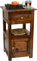 View TimberTaste TANYA Solid Wood Side Table(Finish Color - Natural Teak) Furniture (TimberTaste)