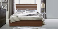 Auspicious Home Iceland Engineered Wood Queen Bed(Finish Color -  Teak)   Furniture  (Auspicious Home)