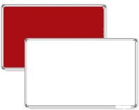 masterfit Red & White Set of 2 Notice Board(61 cm 45 cm)   Furniture  (Masterfit)