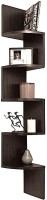 View Masterwood brown zigzag wall shelf MDF Wall Shelf(Number of Shelves - 1) Furniture (Masterwood)
