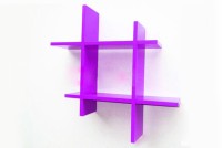 The New Look HASHPR MDF Wall Shelf(Number of Shelves - 2, Purple)   Furniture  (The New Look)