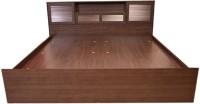 View HomeTown Bolton Engineered Wood King Bed With Storage(Finish Color -  Wenge) Furniture (HomeTown)