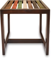 View InLiving Solid Wood End Table(Finish Color - Multi Color) Furniture (InLiving)
